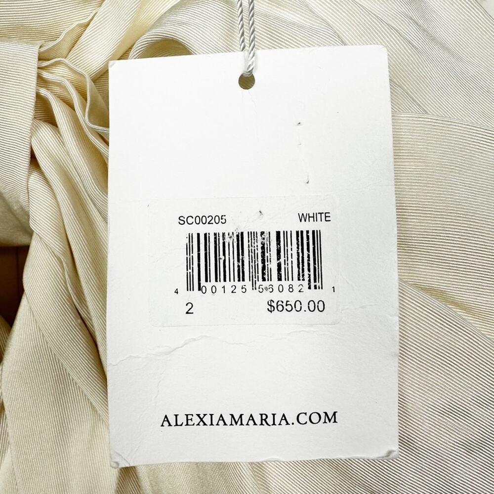 Alexia Maria Silk Faille Strapless Bow Back Mini Dress Size 2 - Picture 11 of 16